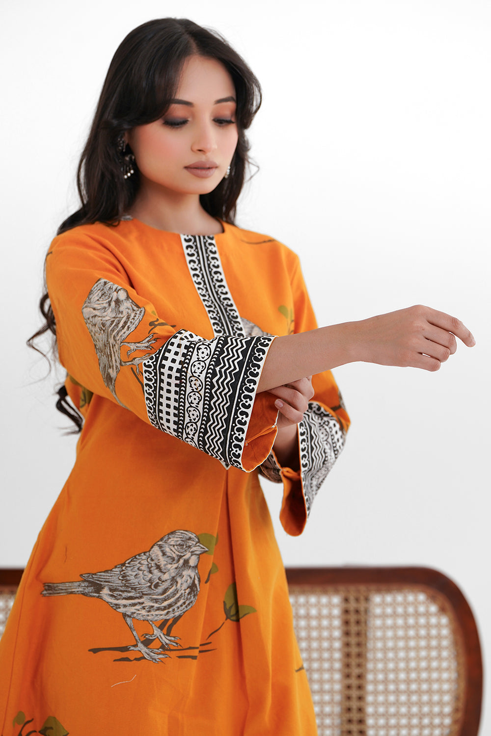 Cotton Print Kurta with Block Printed cotton pants