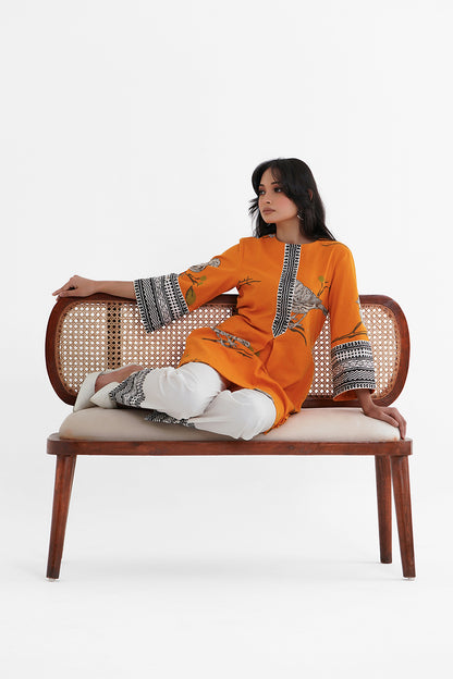 Cotton Print Kurta with Block Printed cotton pants